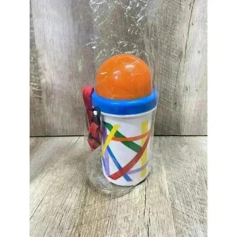 Vtg Pecoware Magic Canteen Bottle w/ Rotary Straw & Strap Original Box 90s NEW - Picture 3 of 3